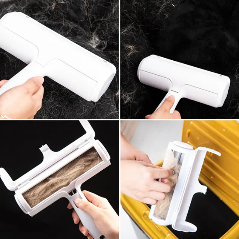 Pet Hair Remover Roller | One-Hand Operation for Dog & Cat Hair | Reusable Lint Roller