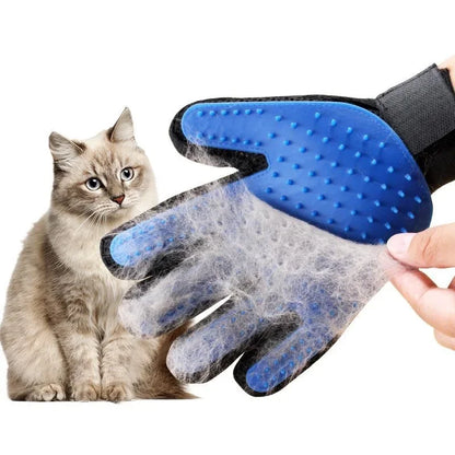 Silicone Pet Grooming Gloves | Cat & Dog Hair Removal | Gentle Deshedding Tool